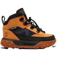 Timberland unisex para niños. TB1A66JG2311 Botines de Piel GreenStride Motion 6 marrón (24), Beige, Plano, Cordones, Casual, Outdoor, moda i