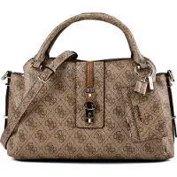 GUESS para mujer. HWSG2378060 Bolso satchel logo Yvonne beige (OSFA), Casual, Poliuretano, outlet 2026.