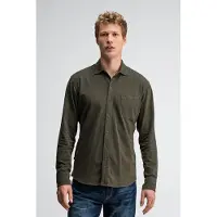 Butcher of Blue Aidan Peached Jersey Shirt Mocha Brown Talla: S | Camisas Casuales Outlet | Hombre | Marrón