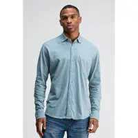Butcher of Blue Aidan Peached Jersey Shirt Horizon Blue Talla: S | Camisas Casuales Outlet | Hombre | Azul