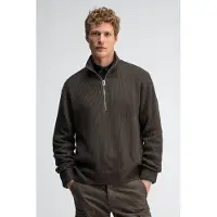 Butcher of Blue Galway Half Zip Mocha Brown Talla: M | Jerséis Outlet | Hombre | Marrón