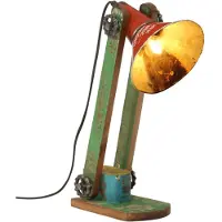 vidaXL Lámpara de escritorio , 25 W, multicolor, 23x13x52 cm, casquillo E27