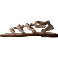 Super Mode Sandalias 'Flache Riemchensandalen von Joalice' verde