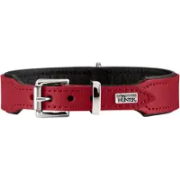 Hunter - Collar Basic - Collares para perro size Halsumfang 51-58 cm, rojo/negro