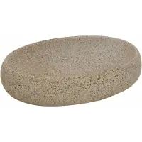 vidaXL Lavabo de encimera, color arena, ovalado, 59x40x15 cm, cerámica