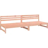 vidaXL : Dos sofás de jardín de tamaño mediano, 120x80 cm, fabricados en madera maciza de douglas