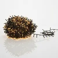 Spetebo Guirnalda de luces LED, blanco cálido intenso, 20 metros / 1000 LEDs. Iluminación navideña para interiores y exteriores