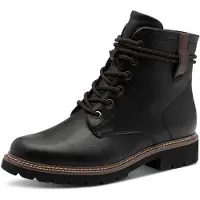 Tamaris Botines con cordones marrón oscuro / negro