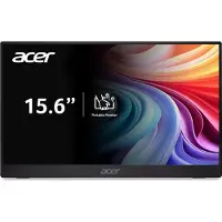 Acer PM1, Monitor portátil, PM161QB1, Hasta 25", Full HD, IPS, HDMI, USB tipo C