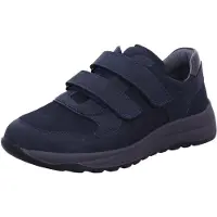 Waldlaufer Zapatillas de casa 'Komfort Slipper Herren 662301-304 194 Echtleder in blau' azul