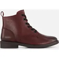 Marco Tozzi Botines con cordones burdeos