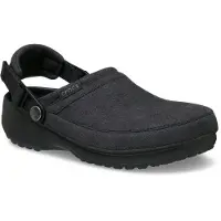 Crocs - Classic Crafted Vegan Suede Clog - Sandalias size M7 / W9, negro