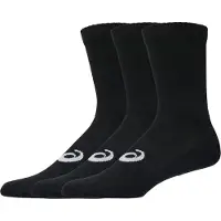 Asics - Crew Sock - Calcetines multifuncionales size 43-46, negro