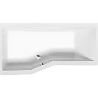 Hak Handelsagentur Koch Bañera asimétrica Polysan VERSYS L, 170x84x70x47 cm, para la izquierda, color blanco