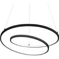 Ideal Lux Oz, LED, 3000 K, 6100 lúmenes, IP20, color negro