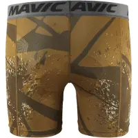 Mavic - Trail Liner Graphic Short - Pantalones interior de ciclismo size M, marrón/beige