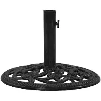 vidaXL Soporte para sombrilla de , color , 48x48x33 cm, hierro fundido