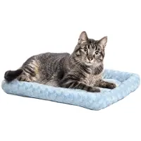 OEM Cama pequeña para perros, 45 cm, color azul, con mayor comodidad