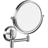 Hak Espejo cosmético de pared marca Sapho, diámetro de 140 mm, de doble cara, acabado cromado