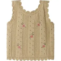 Lil´ Atelier Top caramelo / verde / rosa