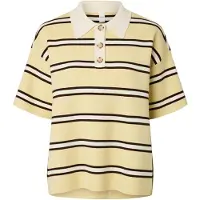 Y.A.S Jersey 'YASIsabell' amarillo pastel / negro / blanco lana
