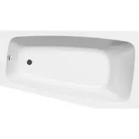 Hak Bañera de esquina Aqualine BEROUNKA, 160x90x42 cm, para instalación en la esquina derecha, color blanco