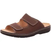 Longo Zapatos abiertos 'Pantolette Herren 1006509-LH10912 Echtleder in braun' marrón