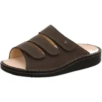 Finn Comfort Zapatos abiertos 'Pantolette Herren Korfu farn Echtleder in grün' verde