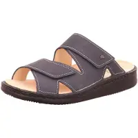 Finn Comfort Zapatos abiertos 'Pantolette Herren 81529 046428 Echtleder in blau' marrón