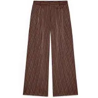 Vero Moda Pantalón plisado 'VMPolly' marrón / offwhite