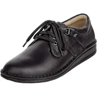 Finn Comfort Zapatos con cordón 'Schnürschuh Herren 96100-070099 Echtleder in schwarz' negro