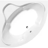 Hak Handelsagentur Koch Polysan SIMONA, bañera de esquina, 150x150x45 cm, blanca