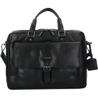 Leonhard heyden Roma Maletín Piel natural 40 cm Compartimento para el portátil negro