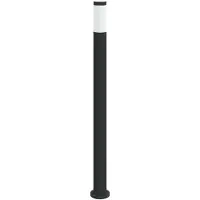 vidaXL Lámpara de poste con sensor, 110 cm, acero inoxidable, IP44