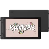 HUION Kamvas 13 (Gen 3) con soporte, color negro