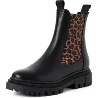 Tamaris Botas Chelsea marrón / brocado / negro