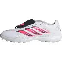 Adidas adidasBota de fútbol Predator Pro con lengüeta plegable para moqueta 36 2/3 Cloud White / Solar Turbo / Core Black Unisex