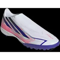 Adidas adidasBota de fútbol sin cordones F50 Hyperfast League moqueta 47 1/3 Cloud White / Solar Purple / Solar Turbo Unisex
