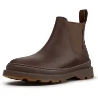 Camper para mujer. K400818-005 Botines de piel Brutus+ marrón (40), Plano, Ninguno, Casual, outlet 2026.