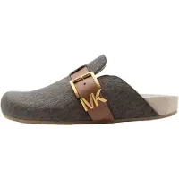Michael Kors para mujer. 40T6GRFP1B Zapatos Greta con logotipo marrón (40), Plano, Ninguno, Casual, outlet 2026.