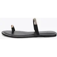 Lola Casademunt Sandalias de dedo oro / negro