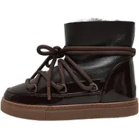 INUIKII para mujer. 1001.003.0132 Botas de Piel Gloss marrón (38), Plano, Cordones, Casual, outlet 2026.