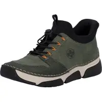 Rieker Botines con cordones caqui / naranja / negro