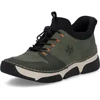 Rieker Botines con cordones caqui / naranja / negro