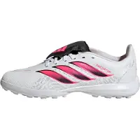 Adidas adidasBota de fútbol con lengüeta plegable Predator League moqueta 28 1/2 Cloud White / Solar Turbo / Core Black Niño