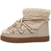 INUIKII Botas de nieve 'CURLY' beige / kitt