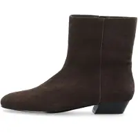 Bianco Botas de tobillo 'Evie' chocolate