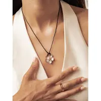 Hey Happiness Cadena 'Daisy Flower Charm Cord' oro rosa