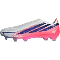 Adidas adidasBota de fútbol sin cordones F50 Hyperfast Elite césped natural seco 46 Cloud White / Solar Purple / Solar Turbo Unisex