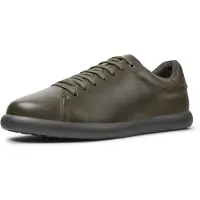 Camper para hombre. K101003-014 Zapatillas de piel Pelotas Soller verde (43), Plano, Ninguno, Casual, outlet 2026.